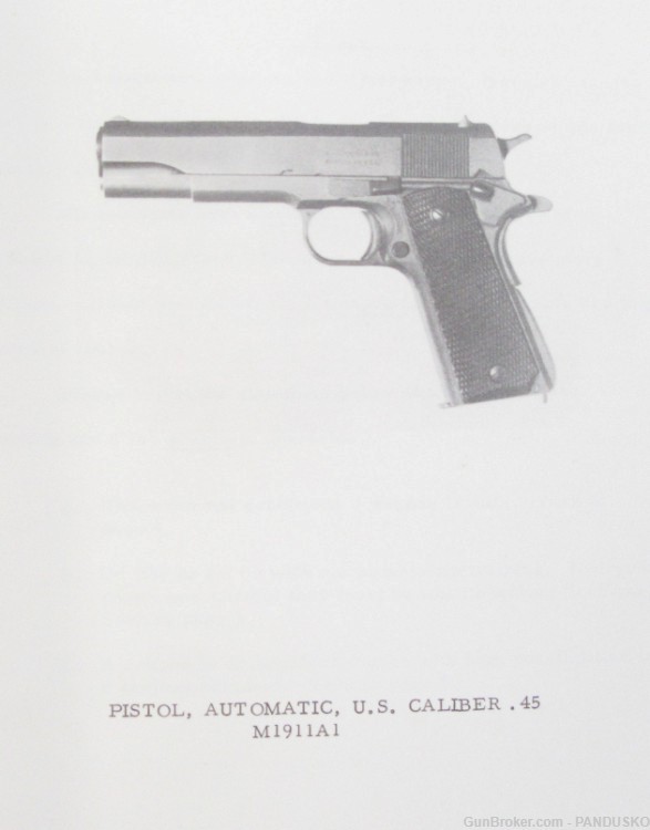 M1911A1 PISTOL PREMARKSMANSHIP TRAINING Book CONAC Pamphlet 50-50-1-img-3