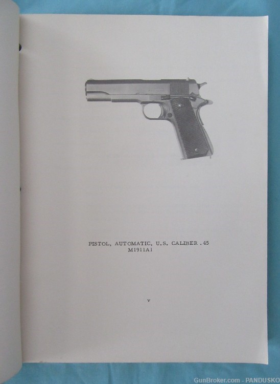 M1911A1 PISTOL PREMARKSMANSHIP TRAINING Book CONAC Pamphlet 50-50-1-img-2