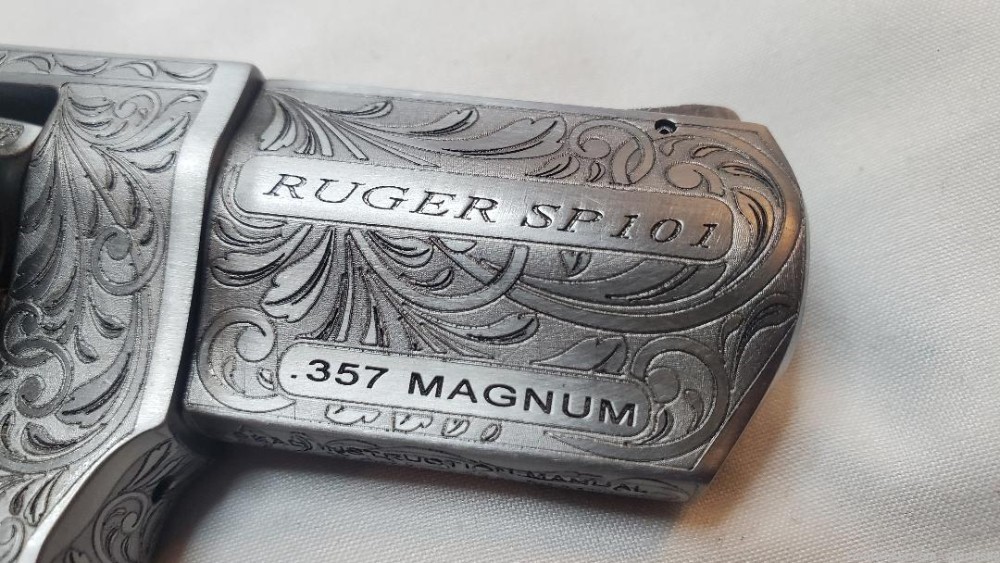 Collectible Unique & Beautiful Custom Engraved RUGER SP101 357 Magnum-img-8