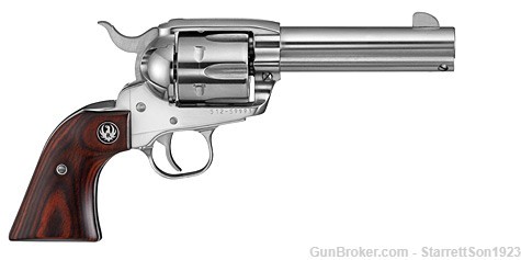 RUGER NEW VAQUERO 45LC 6-SHOT REVOLVER 4-5/8" STAINLESS STEEL #5105 NIB-img-0