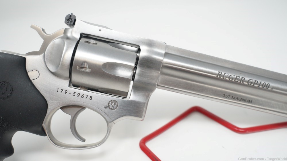 RUGER GP100 .357 MAG 6" BARREL STAINLESS STEEL 6 ROUNDS (RU1707)-img-5