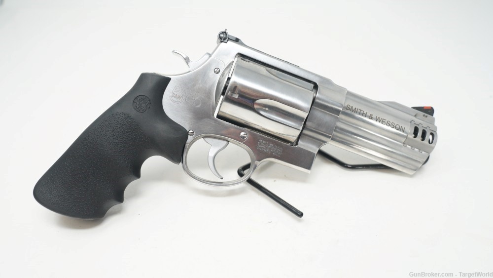 SMITH & WESSON M500 REVOLVER 4" 500 S&W MAG STAINLESS 5 ROUNDS (SW163504)-img-1