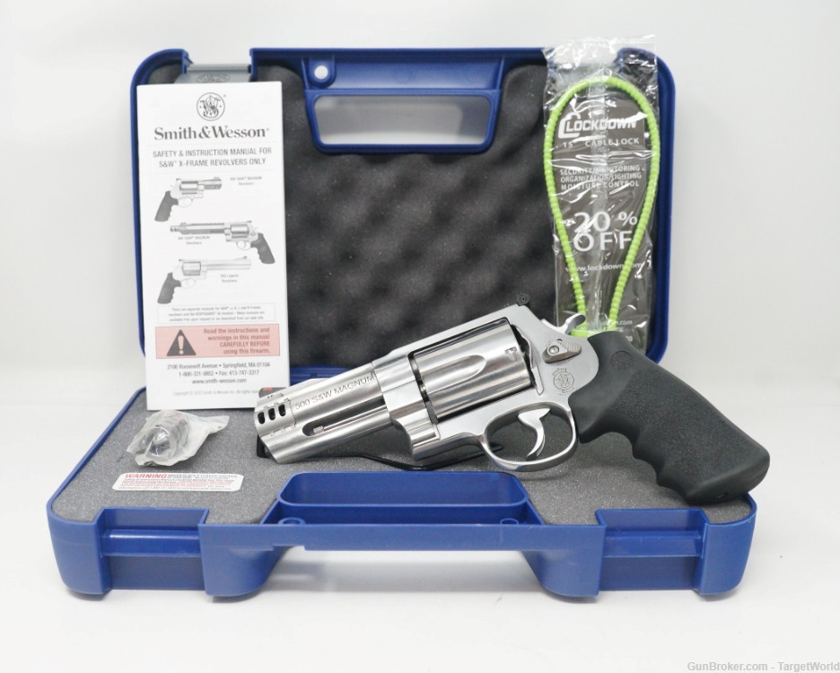 SMITH & WESSON M500 REVOLVER 4" 500 S&W MAG STAINLESS 5 ROUNDS (SW163504)-img-30