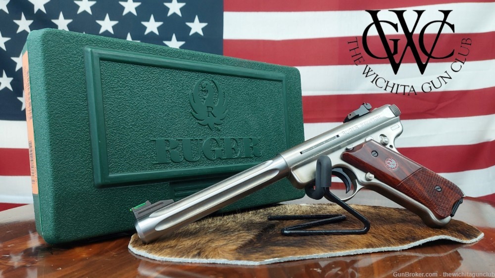 Pre Owned Ruger Mark III Stainless Hunter .22 LR w Box-img-0