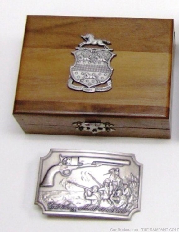 1979 Second Edition 1860 Colt .999 Silver Buckle Display Case-img-0