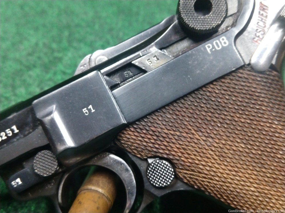 Belgium Proof Marked P 08 Luger Pistol 9 MM CLEAN MUST SEE COOL-img-4