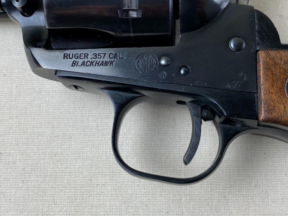Ruger Blackhawk Pre Warning 357 Mag 6.5" Blued-img-4