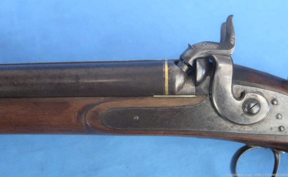 Double Rifle .36 Caliber Edward Andrews Ohio Percussion Antique 1840-60-img-24