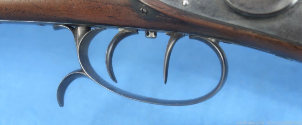 Double Rifle .36 Caliber Edward Andrews Ohio Percussion Antique 1840-60-img-6