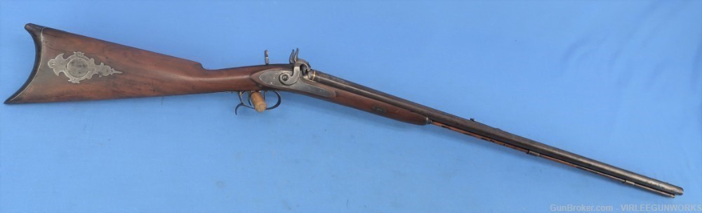 Double Rifle .36 Caliber Edward Andrews Ohio Percussion Antique 1840-60-img-0