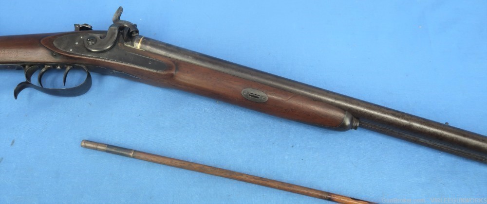 Double Rifle .36 Caliber Edward Andrews Ohio Percussion Antique 1840-60-img-69