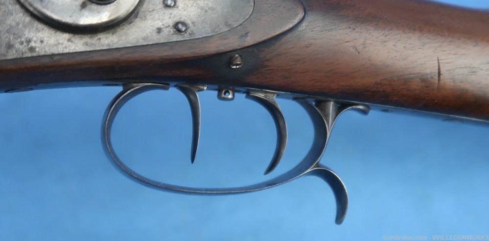 Double Rifle .36 Caliber Edward Andrews Ohio Percussion Antique 1840-60-img-23