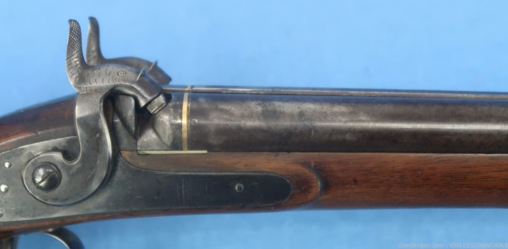 Double Rifle .36 Caliber Edward Andrews Ohio Percussion Antique 1840-60-img-8