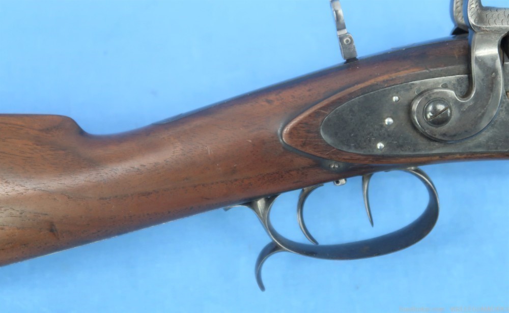 Double Rifle .36 Caliber Edward Andrews Ohio Percussion Antique 1840-60-img-4