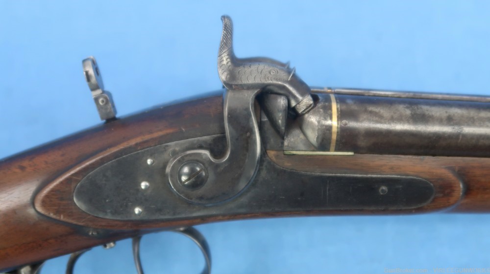 Double Rifle .36 Caliber Edward Andrews Ohio Percussion Antique 1840-60-img-7
