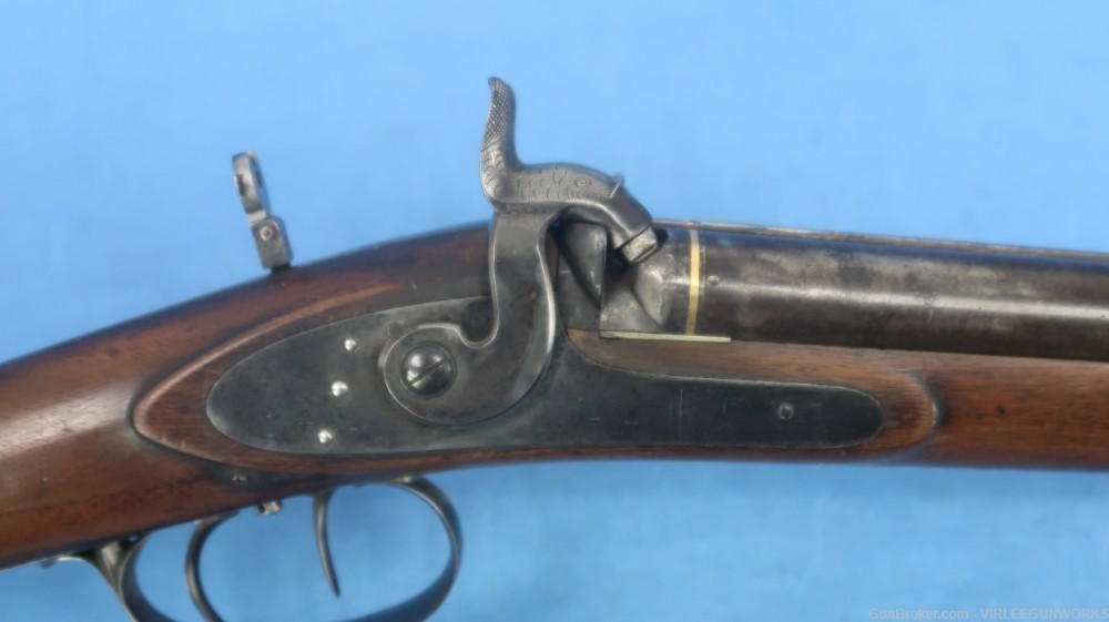 Double Rifle .36 Caliber Edward Andrews Ohio Percussion Antique 1840-60-img-5