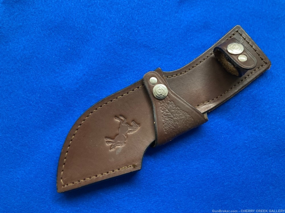 Vintage COLT knife sheath skinner holster oak leaf match -img-0