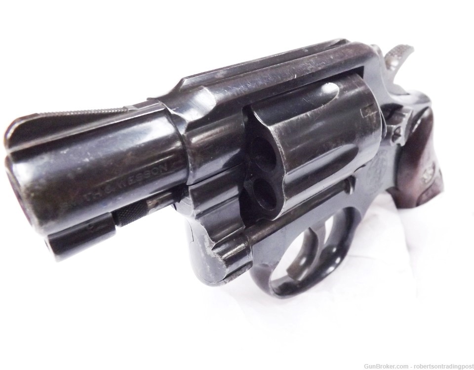Smith & Wesson .38 S&W Spl Model 10-7 2” Blue Snub 1984 Cold War Revolver -img-1