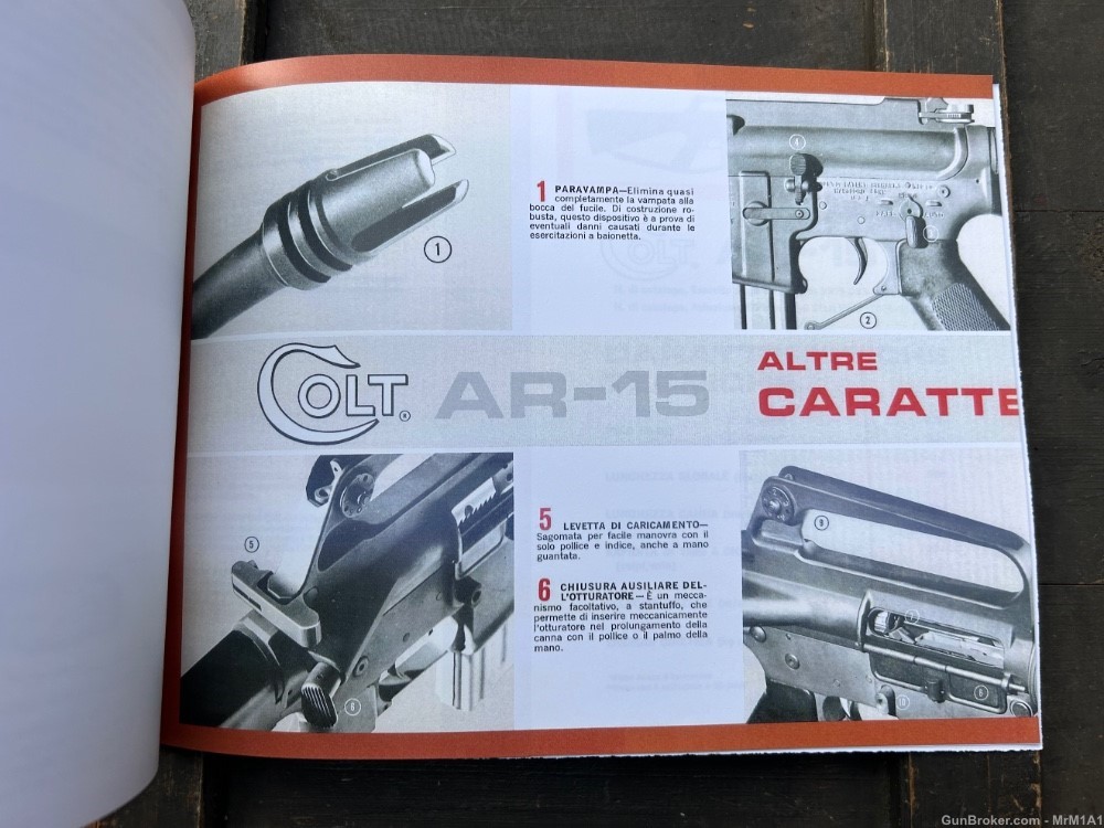 RETRO Colt CAR-15 Product Brochure in Italian Reprint-img-4