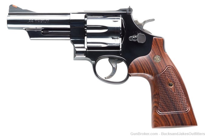 SMITH AND WESSON 29 44M/44S 4" 6RD BL/WD AS-img-0