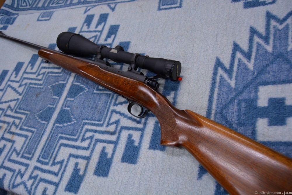 Winchester Pre 64 M 70 .220 Swift W/ Redfield 3x12 Illuminator Scope-img-0
