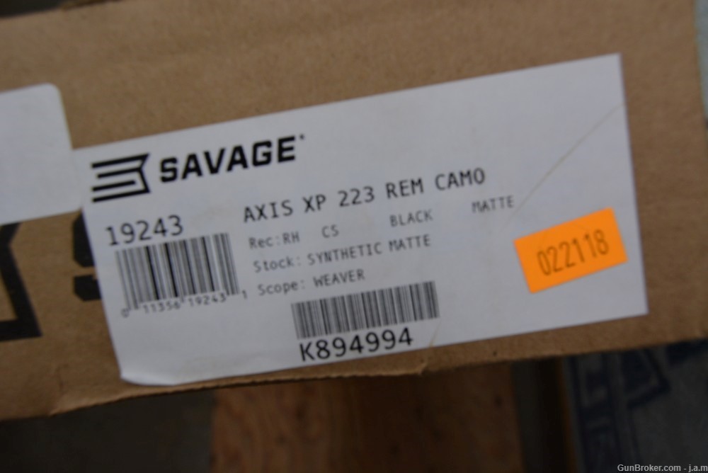 Savage Axis Camo .223 Rem W/ Weaver 3x9-img-12