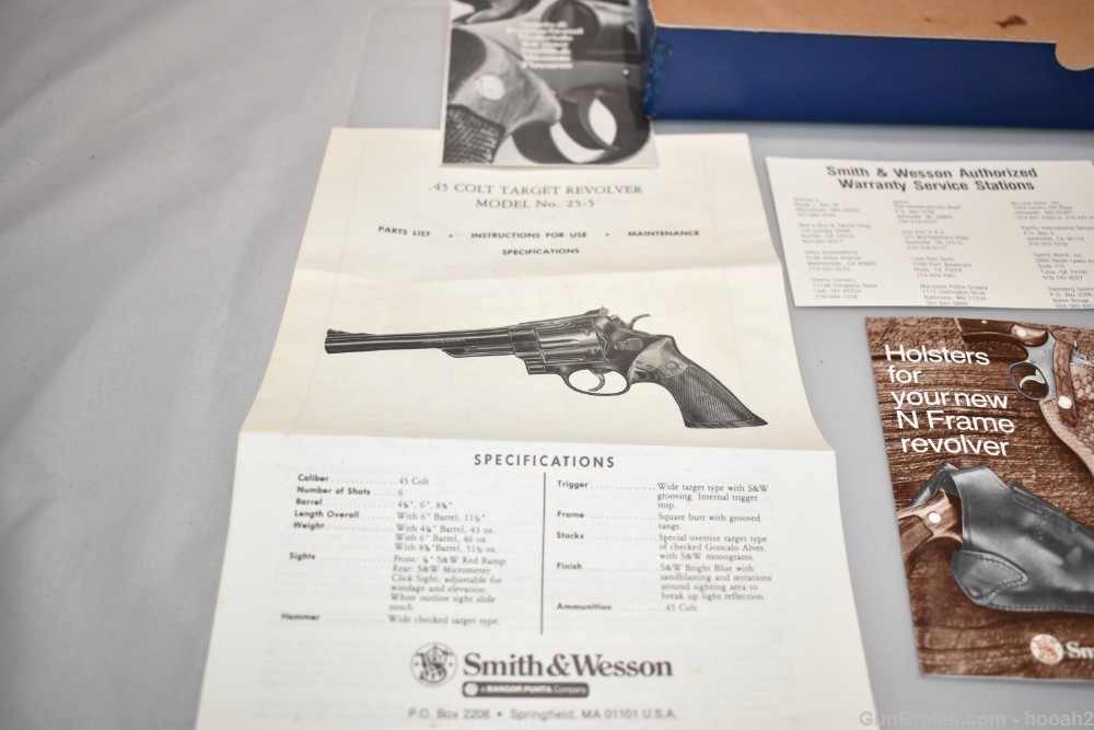 Smith & Wesson S&W 25-5 Double Action Revolver 45 Colt 1981-img-34