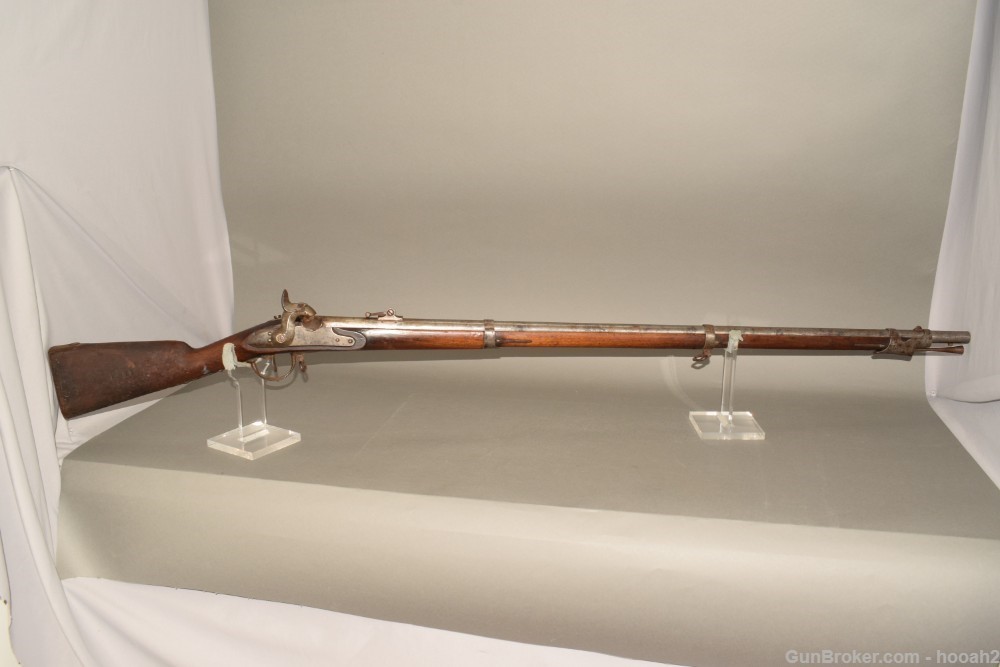 Antique Swiss Model 1842 Rifle Percussion Musket 70 Caliber-img-0