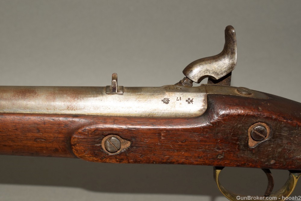 Antique Enfield Model 1856 India Pattern Percussion Carbine 64 Cal 1859 -img-10