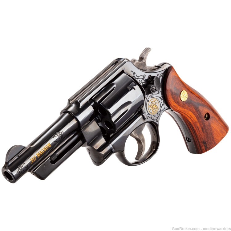 Smith & Wesson Texas Rangers 200th Anniv-4" Bbl (.357 Mag) Wood Case-Black-img-2