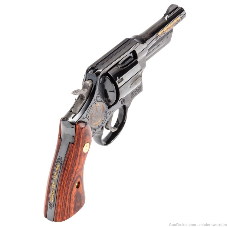 Smith & Wesson Texas Rangers 200th Anniv-4" Bbl (.357 Mag) Wood Case-Black-img-4