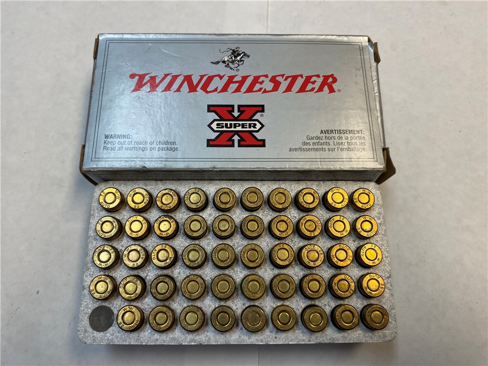 32 Auto Winchester Super X 60 gr SILVERTIP Hollow Points 32 ACP Scarce-img-0