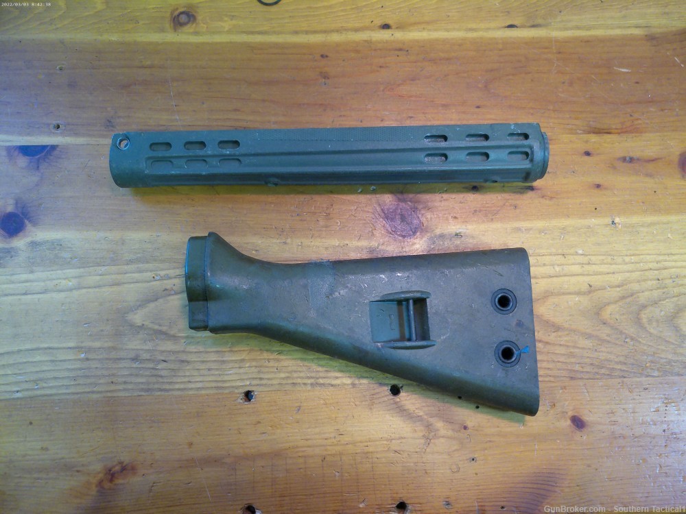 Portuguese H&K G3 |OD Green| Synthetic Handguard / Stock-img-0