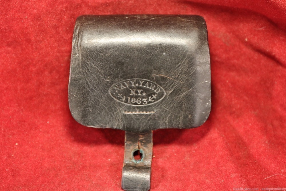 Civil War US Navy Leather Fuse Box - 1863-img-0