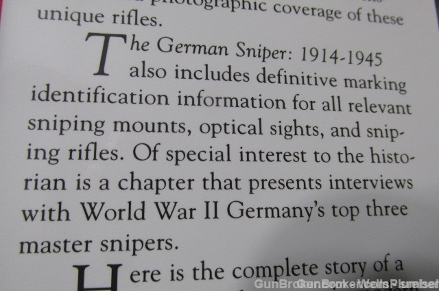 THE GERMAN SNIPER 1914-1945 BOOK BY PETER R. SENICH REFERENCE BOOK-img-4