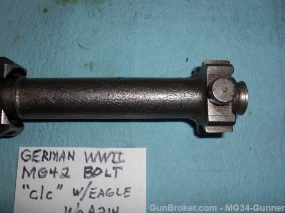 German WWII MG42 Bolt "clc" w/ Eagle WaA "214" "3"-img-11