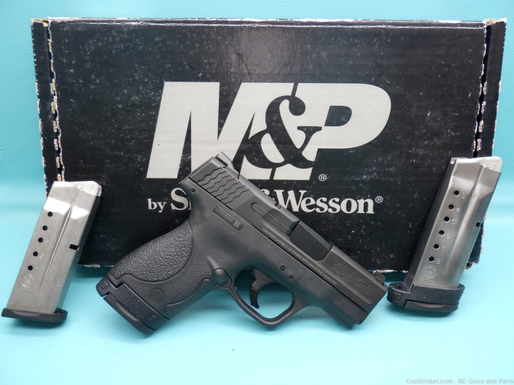 Smith & Wesson M&P 9 Shield 9mm 3.1"bbl Pistol W/Box + 3 Mags -img-0