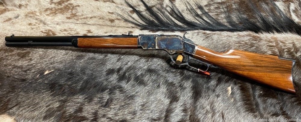 NEW UBERTI COLLECTOR GRADE WOOD 1873 WINCHESTER SPORTING RIFLE 357 MAGNUM-img-2