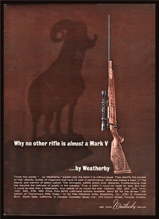 1964 WEATHERBY Mark V Rifle AD Bighorn Sheep-img-0