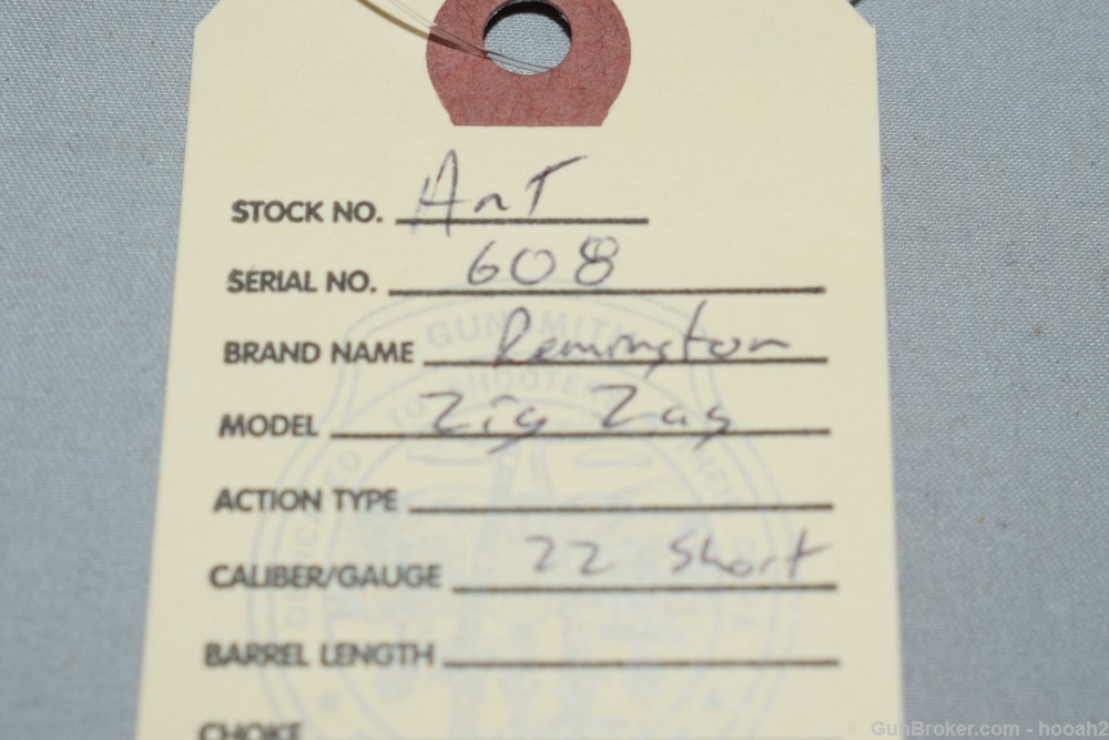 RARE Remington Zig Zag Ring Trigger Derringer 22 Short Rimfire #608-img-1