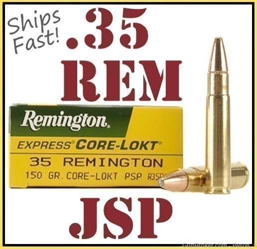 20rds Remington Core-Lokt™ .35 Rem 150gr PSP JSP hunting R35R1 + FAST SHIP-img-0