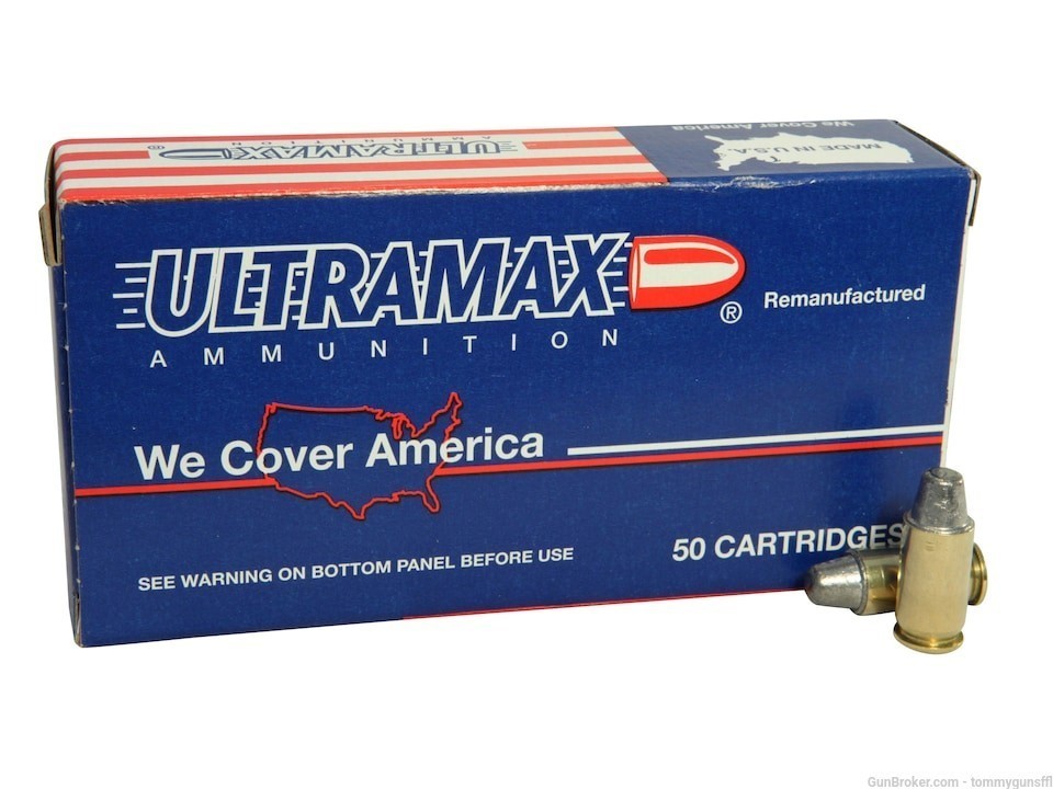 Ultramax Remanufactured 45 ACP 200 Grain Lead Semi-Wadcutter 250 rds 45acp-img-0