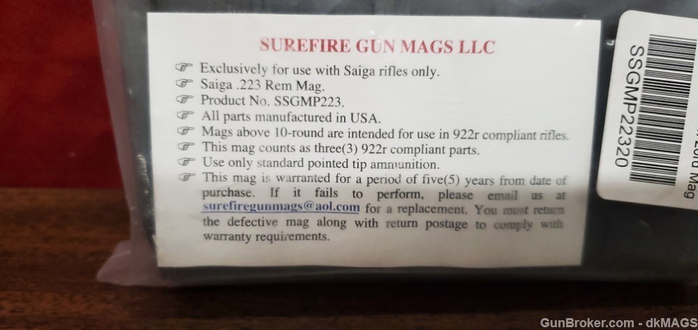 3 SGM EAA RRA Saiga .223 5.56 20 Round Magazines-img-2