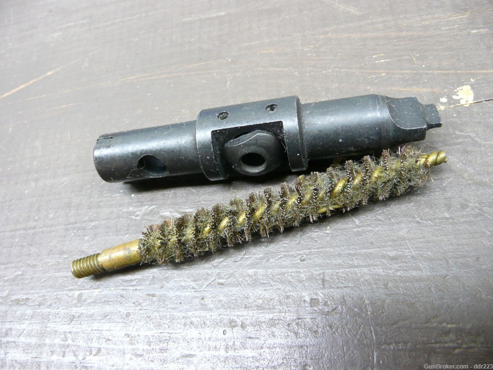 M10 Cleaning Rod Handle Tool w/.30 Cal Bore Brush, USGI Original (911-47)-img-0