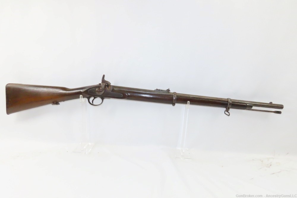 POTTS & HUNT P1853 Enfield LONDON Commercial Rifle-Musket CIVIL WAR Antique-img-1