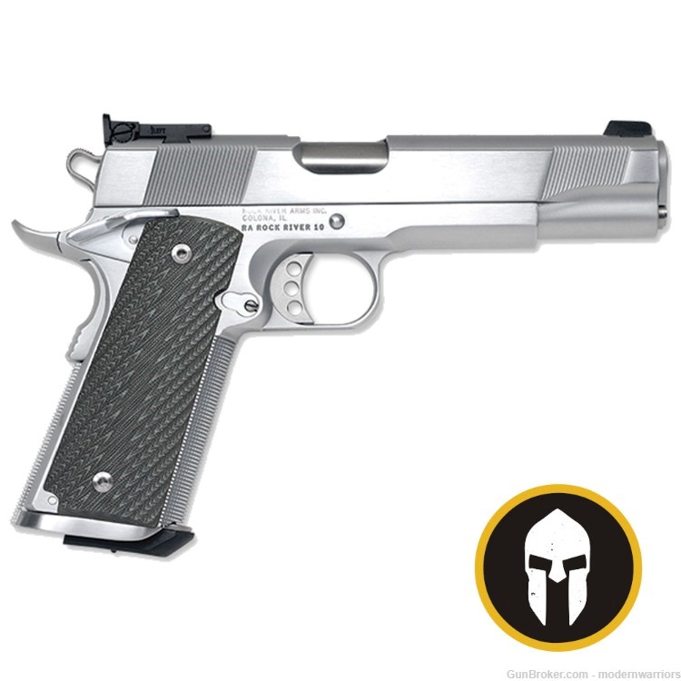 Rock River Arms 1911-A1 Limited Match - 5" Bbl (.45 ACP) - Stainless/Black-img-0