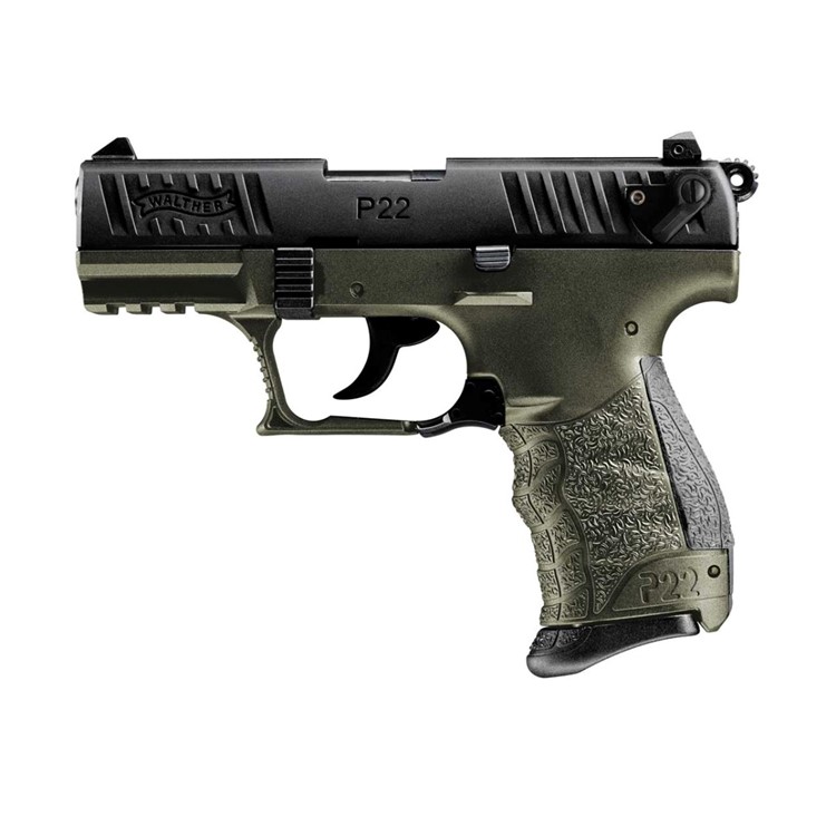 Walther P22Q Military 22LR Grn/Blk 3.42 5120715-img-0