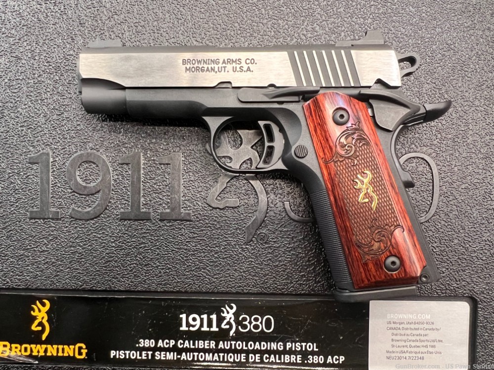 BROWNING 1911-380 Black Label Medallion Pro Compact 3.6'' 8RD New 051915492-img-0