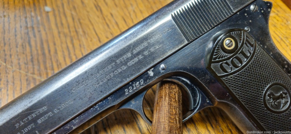 Colt 1903 Pocket Hammer, .38 Colt, Mfr 1908-img-4