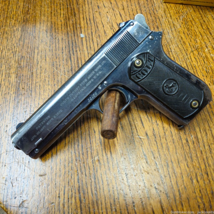 Colt 1903 Pocket Hammer, .38 Colt, Mfr 1908-img-0